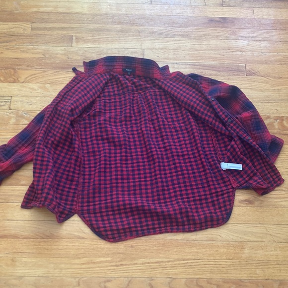 Madewell Flannel Button Down Shirt - Picture 2 of 8